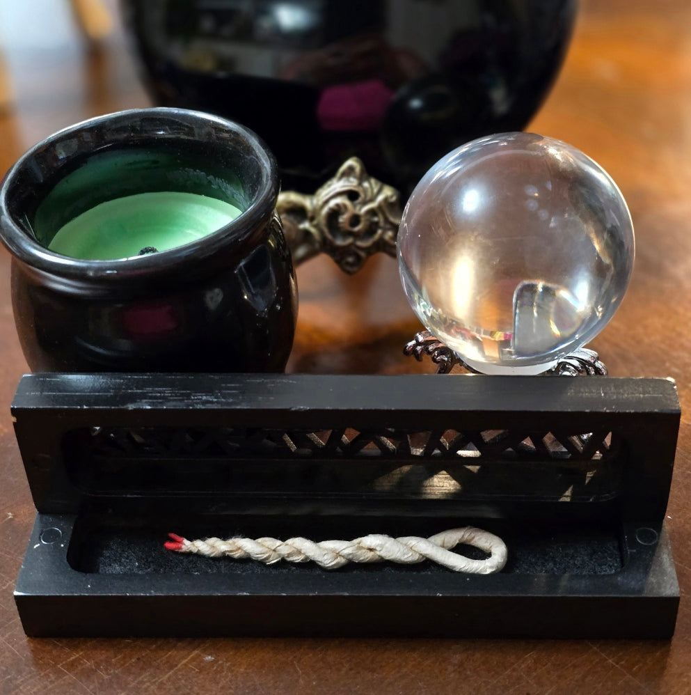 Wooden Incense Box Burner