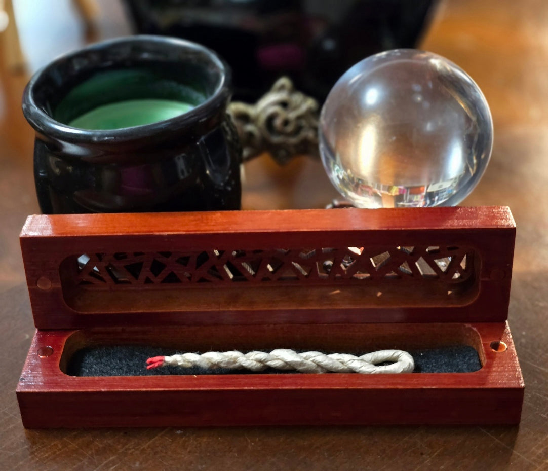 Wooden Incense Box Burner