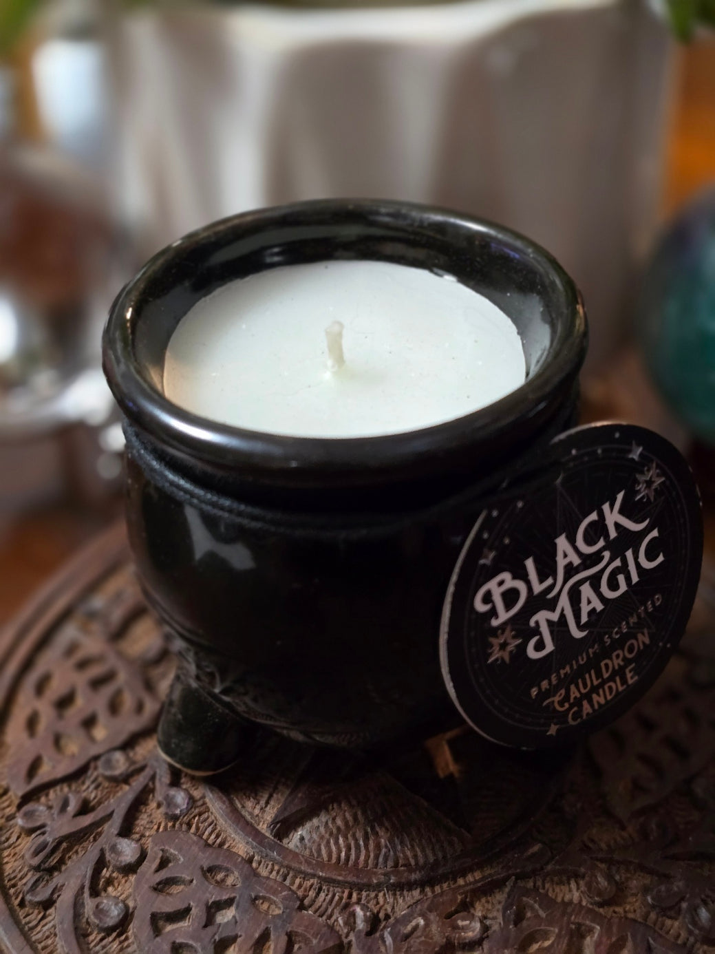 Black Magic Cauldron Candles