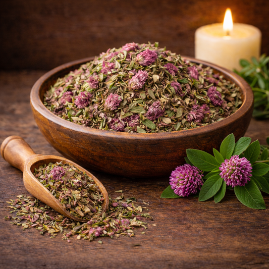 Red Clover Flowers and Herb