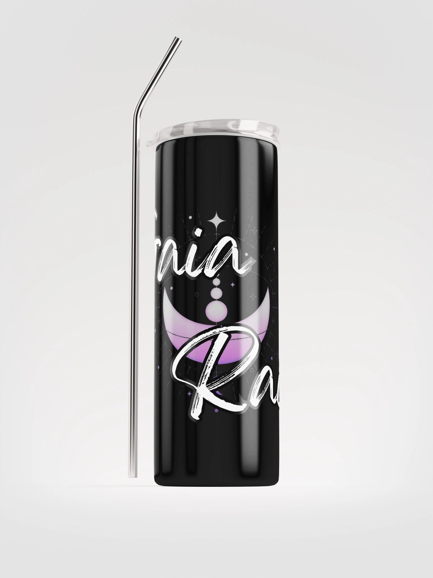 Gaia Rain Logo Tumbler with Stainless Steel Straw