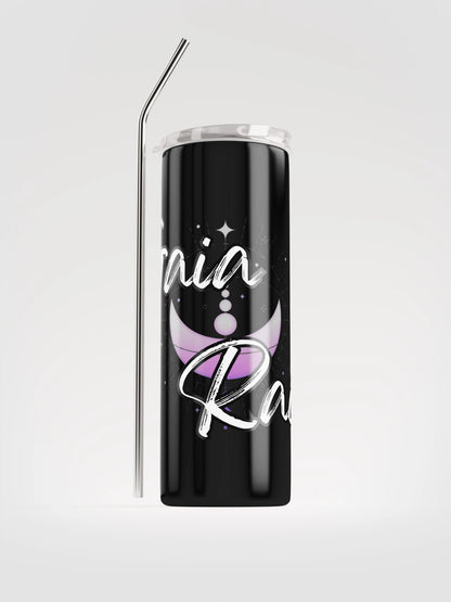Gaia Rain Logo Tumbler with Stainless Steel Straw